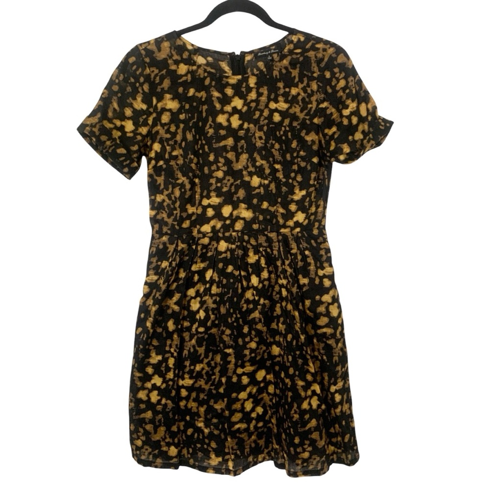 Broadway & Broome Madewell Size 0 Ramie Blend Light Weight Animal Print Dress